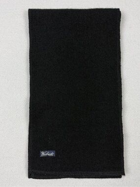 Vintage Woolrich Black Wool Scarf 57 x 7.5 In Classic Long Throw Cold Accessory